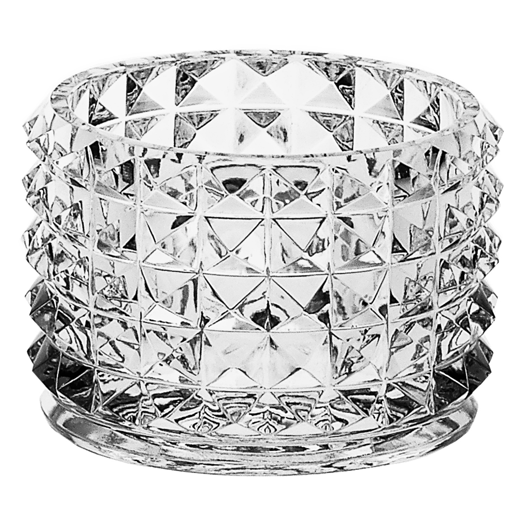 Fotografia para o produto Porta vela de cristal de chumbo 08cm Fotografia para o produto Porta vela de cristal de chumbo 08cm