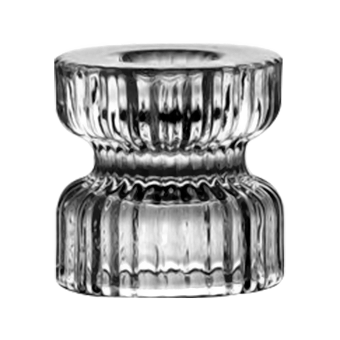 Fotografia para o produto Porta vela em cristal ecológico L6,4xP6,4xA5,3cm Fotografia para o produto Porta vela em cristal ecológico L6,4xP6,4xA5,3cm