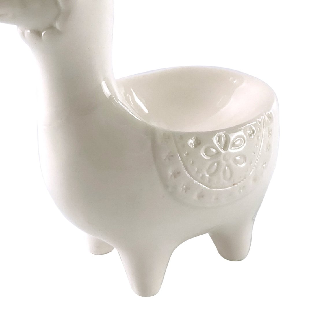 Fotografia para o produto Porta Vela em porcelana L10,5xP6,5xA13cm