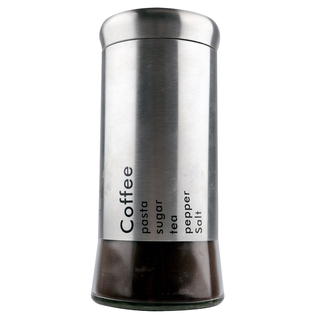 Fotografia para o produto Pote Cylinder para cafe redondo em aco inox 800ml D9,5xA10,5cm