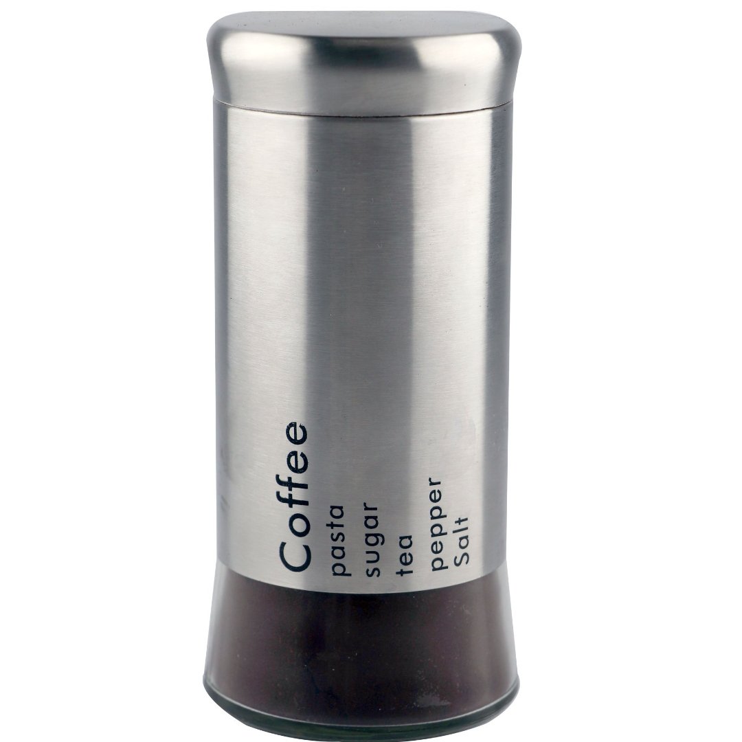 Fotografia para o produto Pote Cylinder para cafe redondo em aco inox 800ml D9,5xA10,5cm