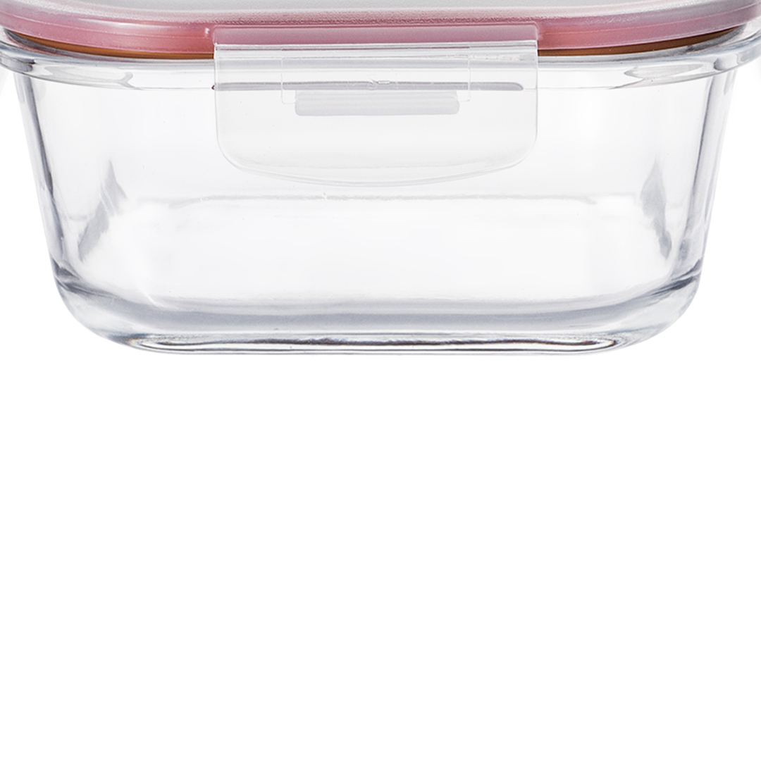 Fotografia para o produto Pote hermético quadrado em vidro borossilicato com tampa 1200ml L15,8xP15,8xA7cm