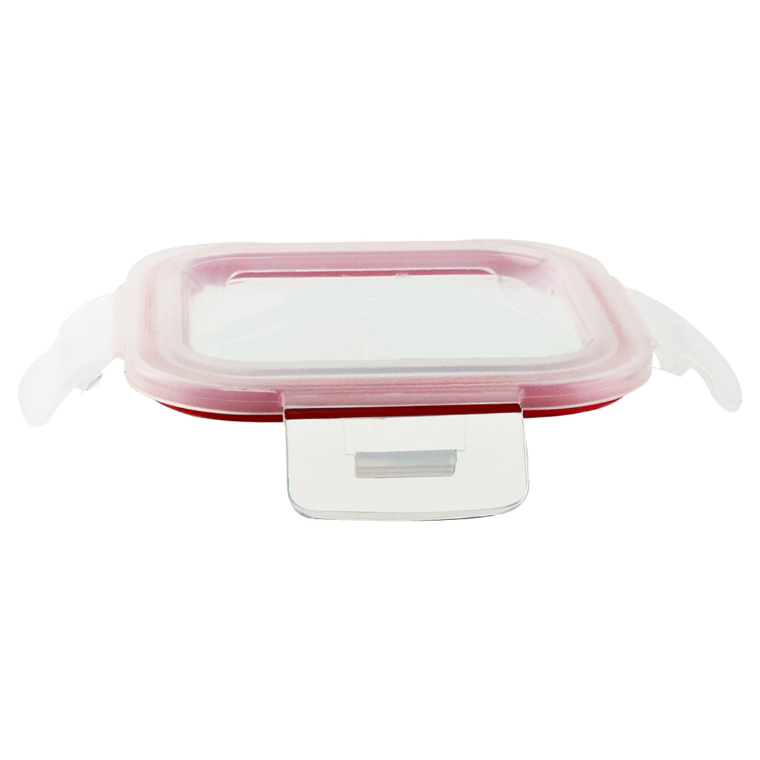 Fotografia para o produto Pote hermético quadrado em vidro borossilicato com tampa 320ml L12xP12xA5,8cm
