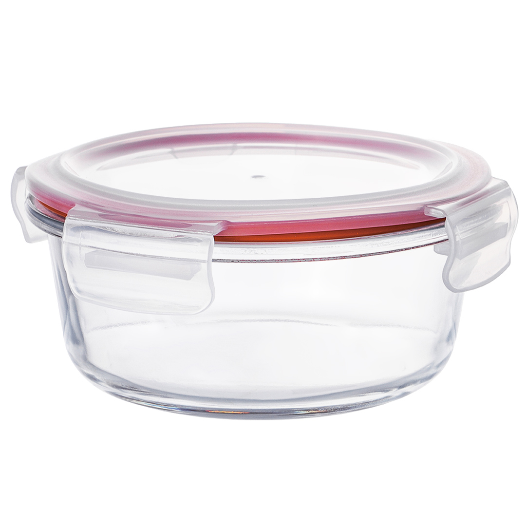 Imagem ilustrativa para Pote hermético redondo em vidro borossilicato com tampa 620ml 15,3xA7cm