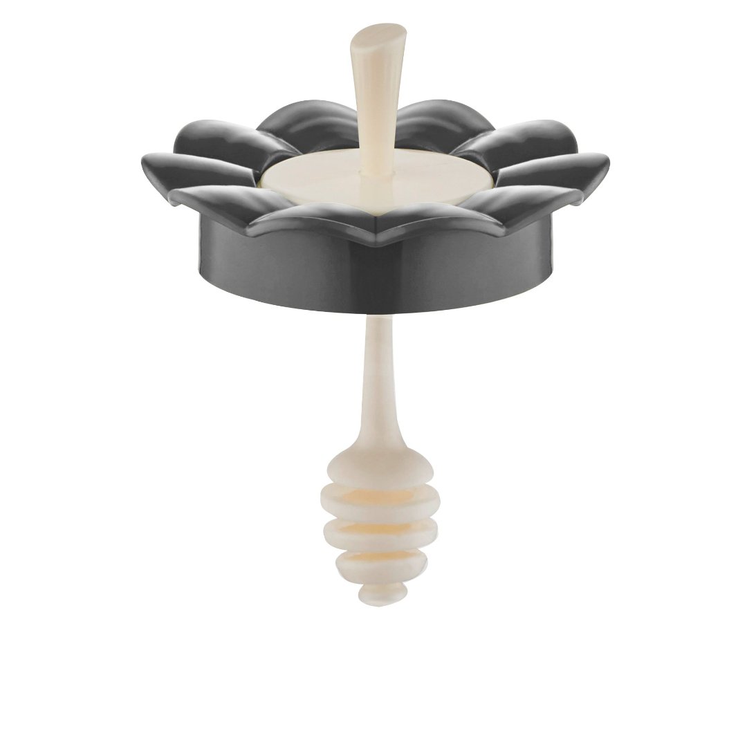 Fotografia para o produto Pote para geleia em vidro com tampa em plástico cor cinza 370ml 09xA13cm