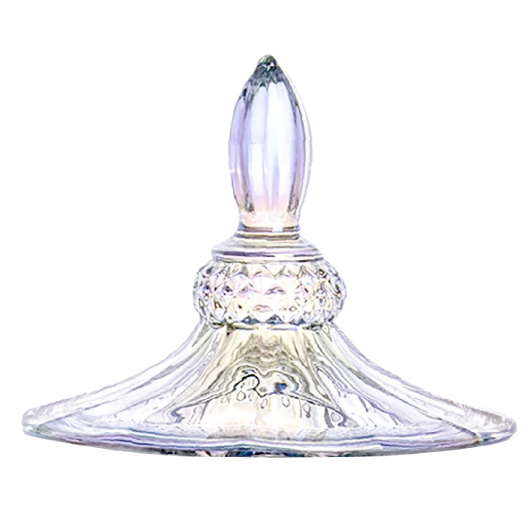 Fotografia para o produto Potiche com pé em cristal ecológico 011xA24,5cm cor furta cor