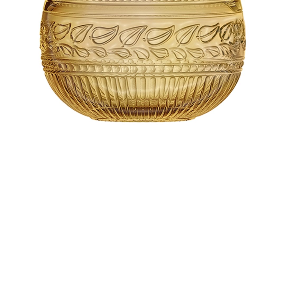 Fotografia para o produto Potiche em cristal 012xA16,7cm cor âmbar luster