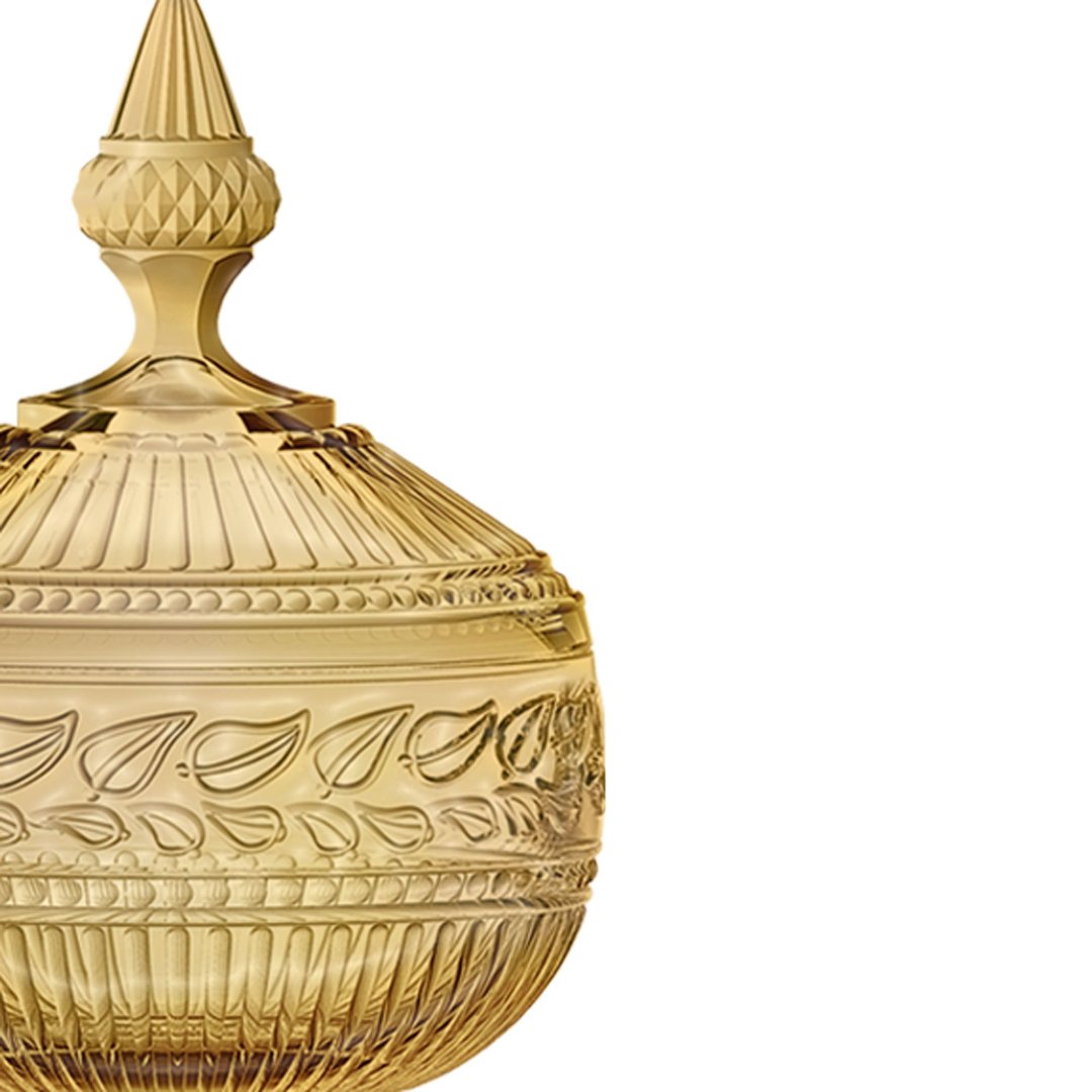 Fotografia para o produto Potiche em cristal 012xA16,7cm cor âmbar luster