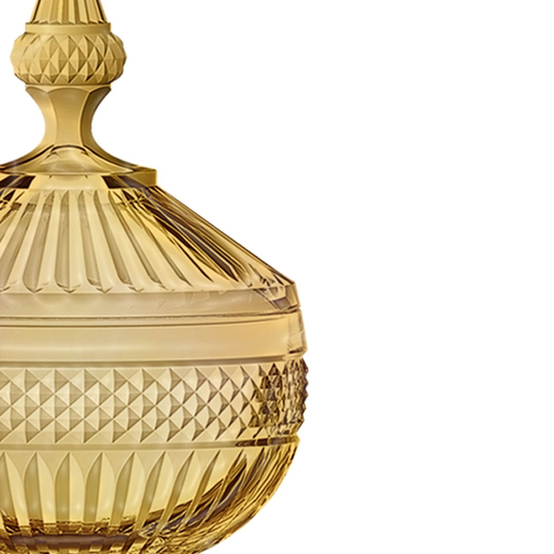 Fotografia para o produto Potiche em cristal 012xA16,7cm cor âmbar luster