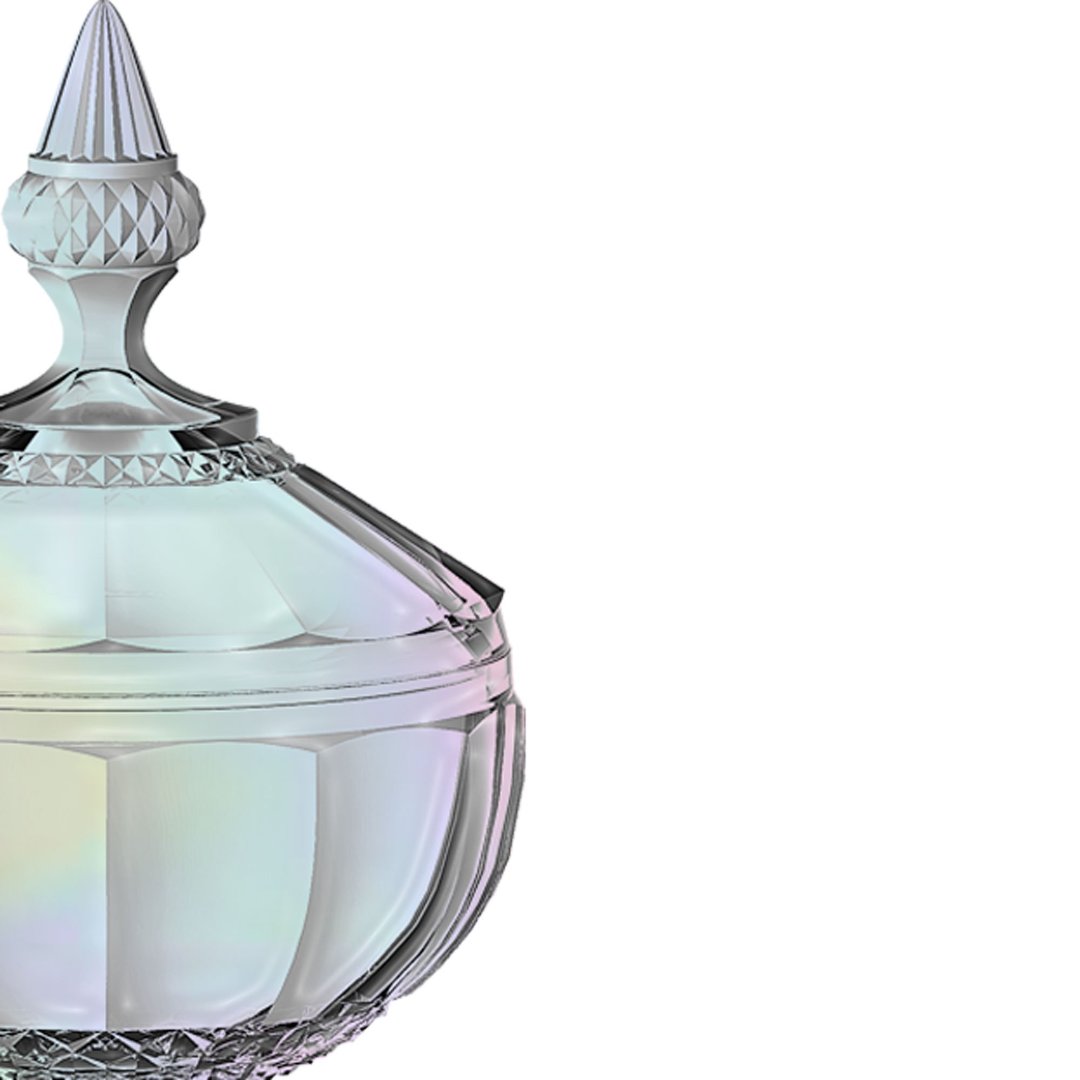 Fotografia para o produto Potiche em cristal 012xA16,7cm cor furta-cor