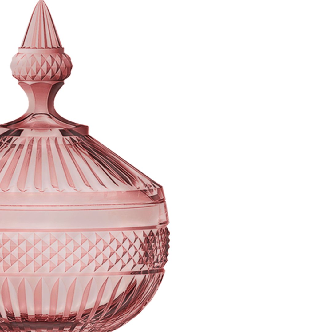 Fotografia para o produto Potiche em cristal 012xA16,7cm cor rosa