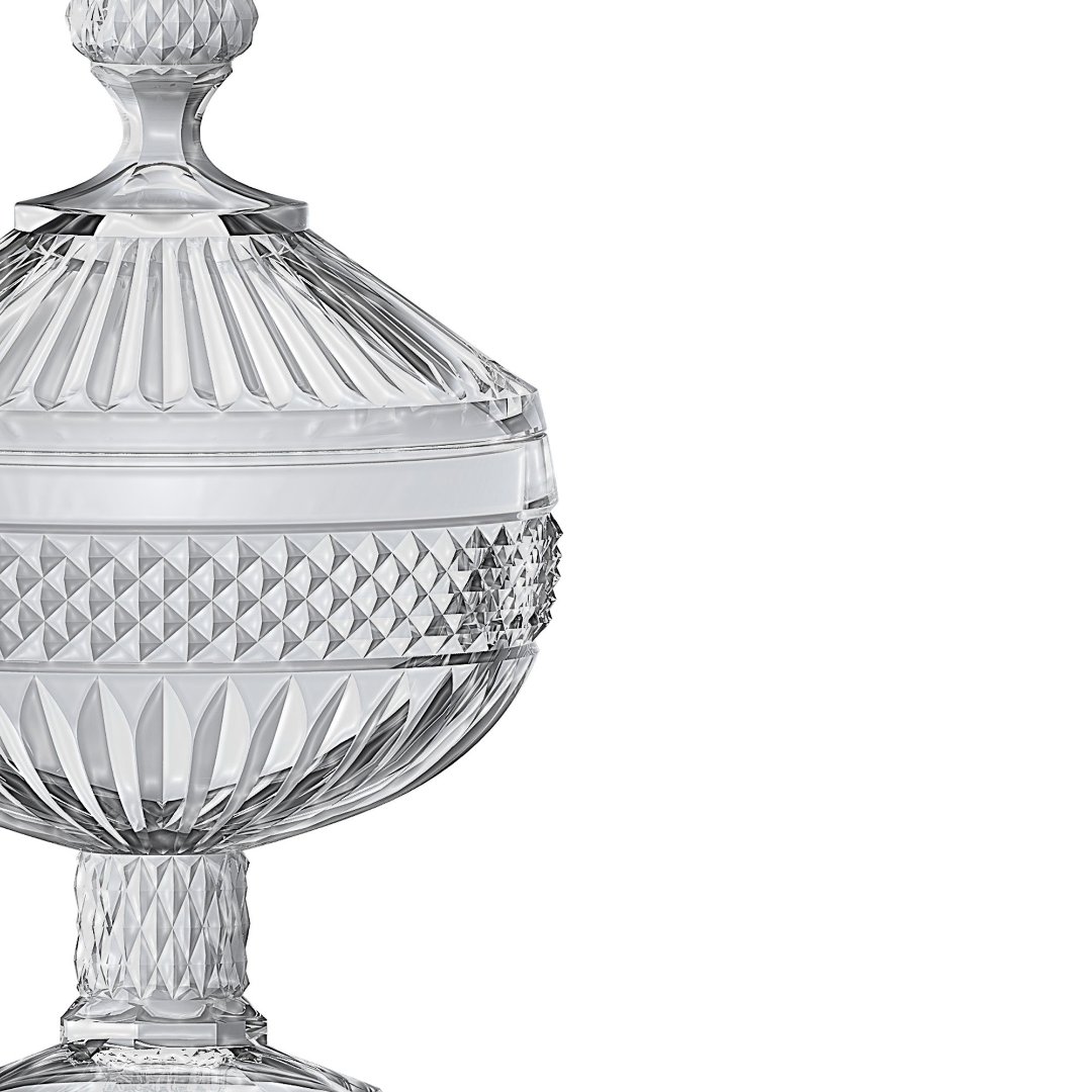 Fotografia para o produto Potiche em cristal com pé 012xA21,2cm