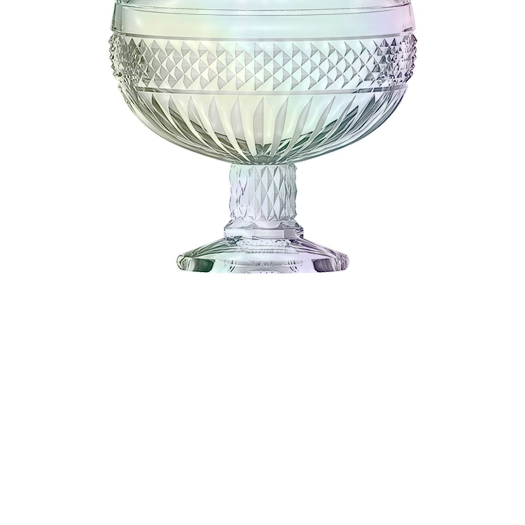 Fotografia para o produto Potiche em cristal com pé 012xA21,2cm cor furta-cor