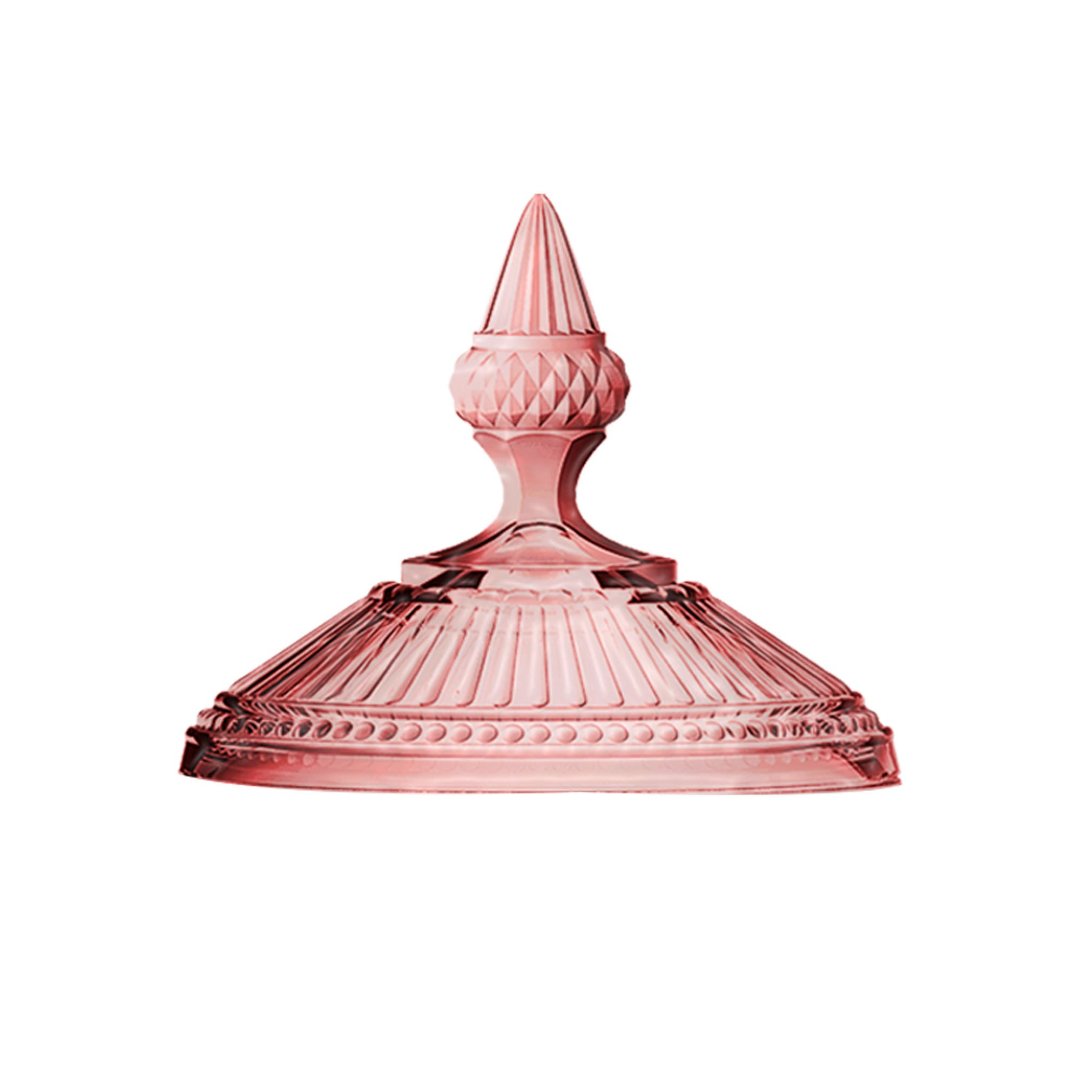 Fotografia para o produto Potiche em cristal com pé 012xA21,2cm cor rosa