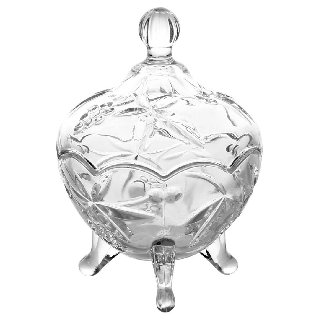 Fotografia para o produto Potiche em cristal ecológico 09,5xA13cm Fotografia para o produto Potiche em cristal ecológico 09,5xA13cm