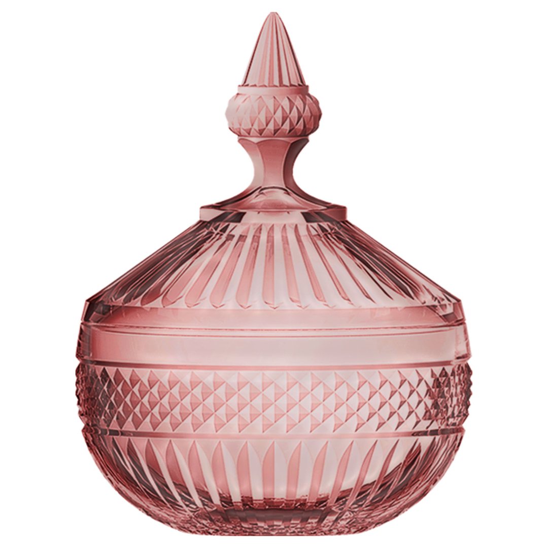 Imagem ilustrativa para Potiche em cristal 12xA16,7cm cor rosa