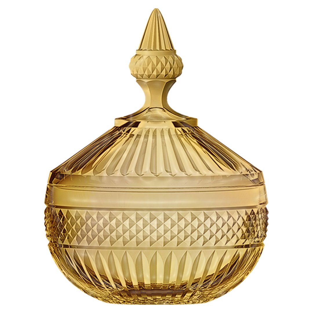 Imagem ilustrativa para Potiche em cristal 12xA16,7cm cor âmbar luster