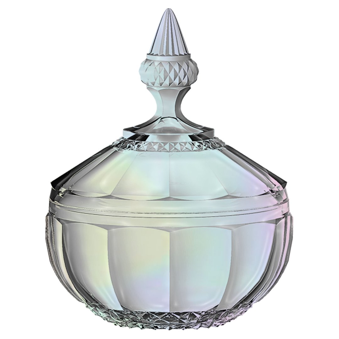 Fotografia para o produto Potiche em cristal 012xA16,7cm cor furta-cor Fotografia para o produto Potiche em cristal 012xA16,7cm cor furta-cor