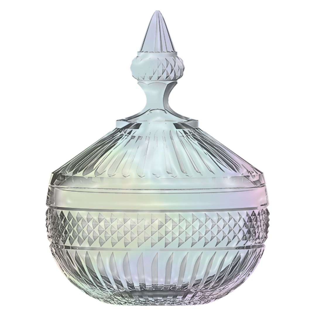 Imagem ilustrativa para Potiche em cristal 12xA16,7cm cor furta-cor