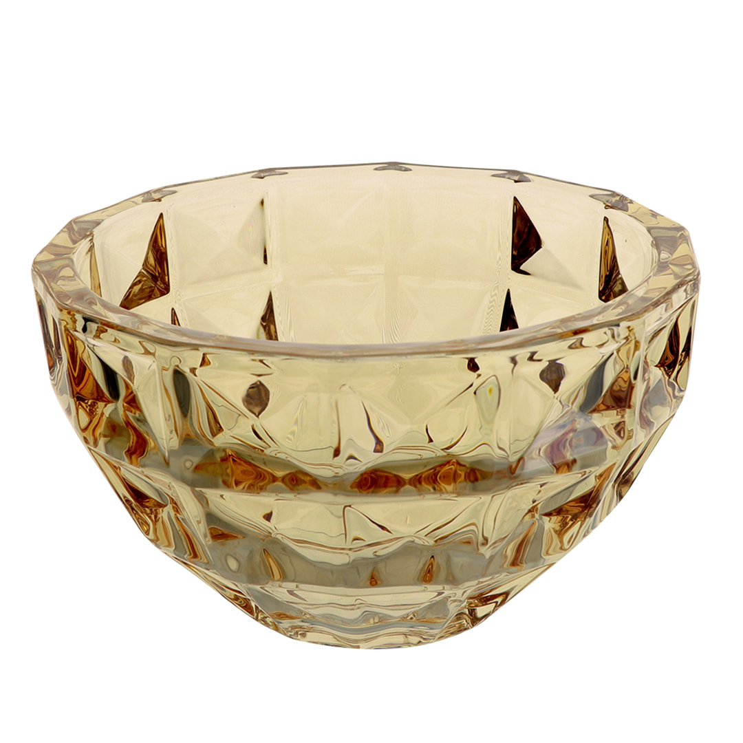 Fotografia para o produto Potiche em cristal 017,5xA19,5cm cor âmbar