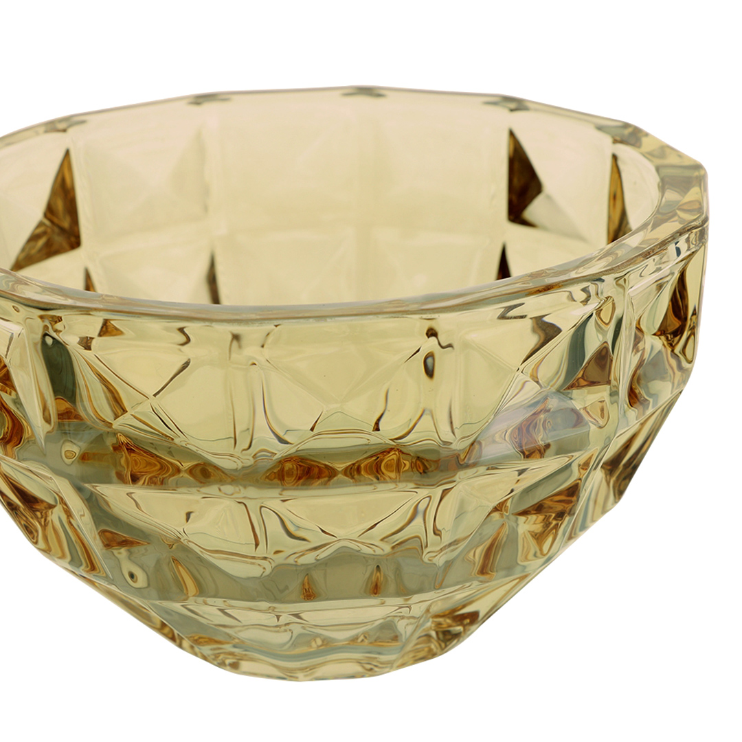 Fotografia para o produto Potiche em cristal 017,5xA19,5cm cor âmbar