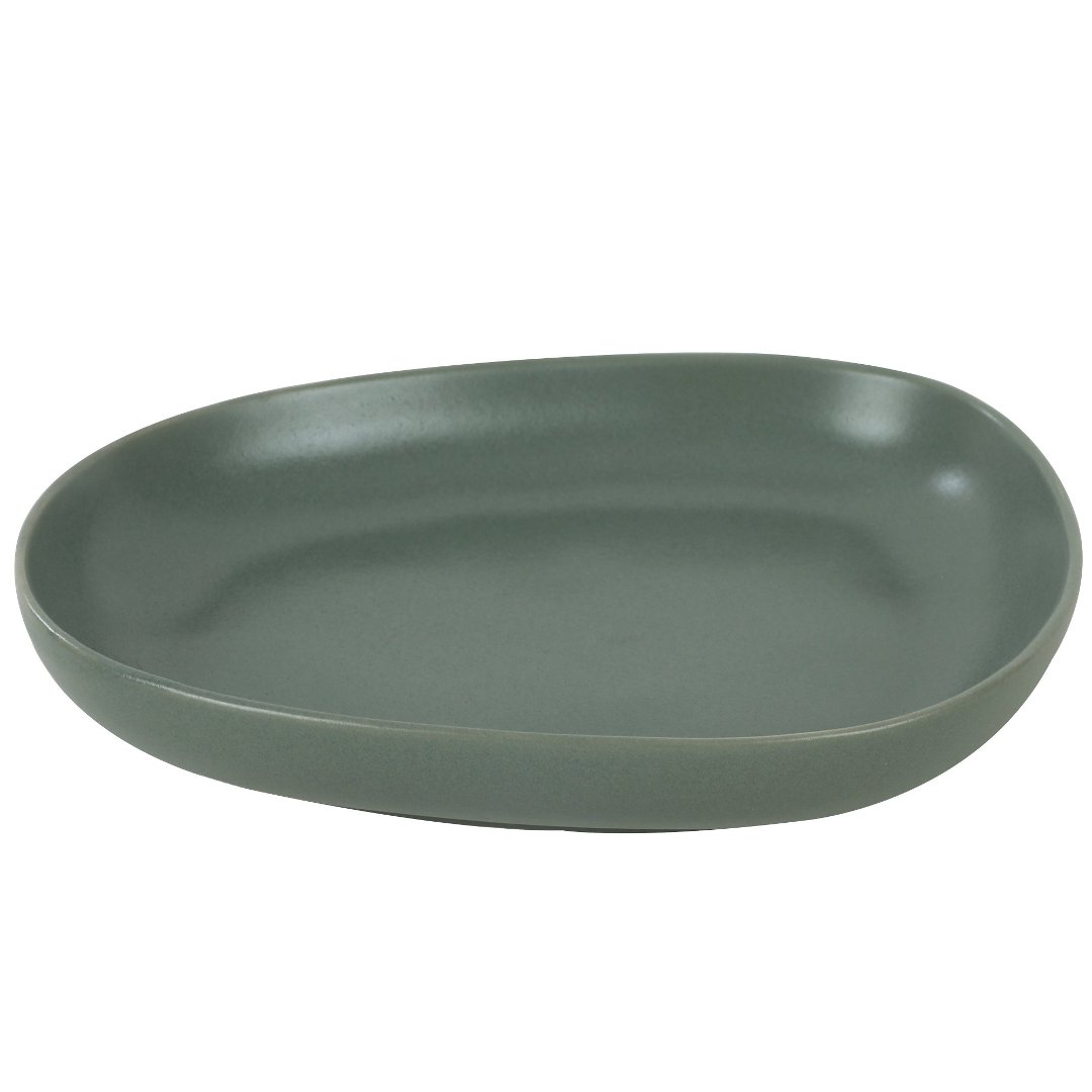 Fotografia para o produto Prato fundo em cerâmica L22,7xP18,3xA4cm cor verde Fotografia para o produto Prato fundo em cerâmica L22,7xP18,3xA4cm cor verde