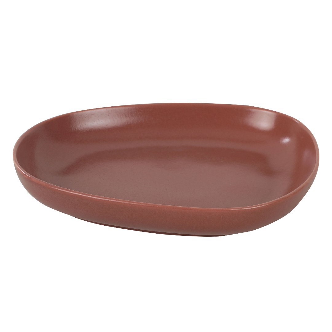 Fotografia para o produto Prato fundo em cerâmica L22,7xP18,3xA4cm cor vermelha Fotografia para o produto Prato fundo em cerâmica L22,7xP18,3xA4cm cor vermelha