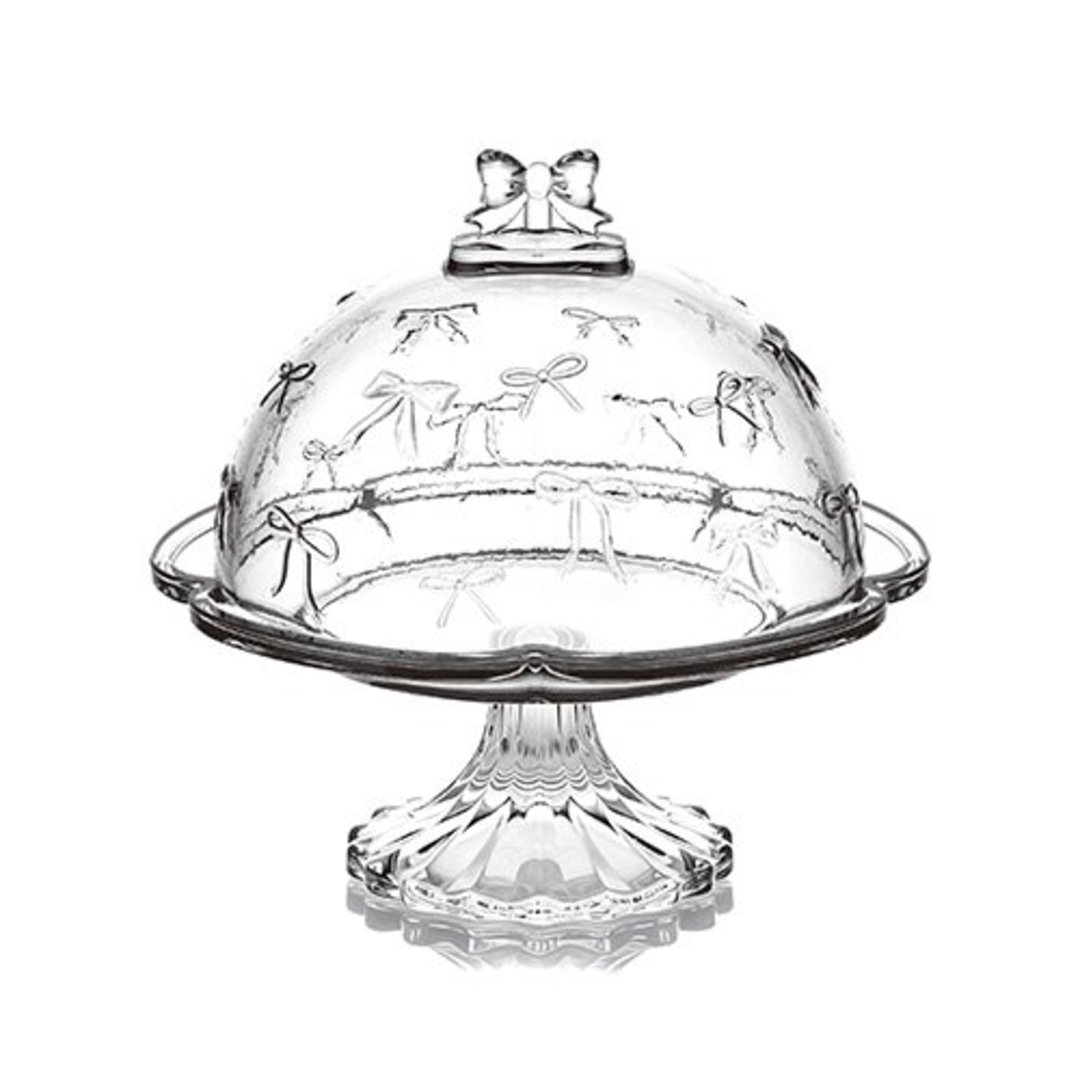 Imagem ilustrativa para Prato para bolo com pé em cristal ecológico D19,8xA22,4cm