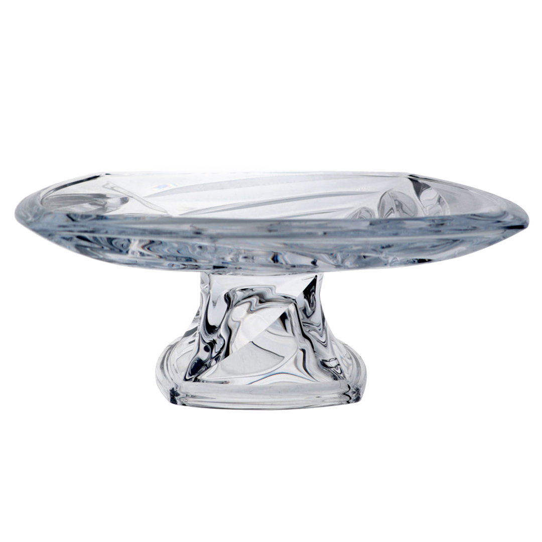 Imagem ilustrativa para Prato para bolo em cristal com pé L39,6xP39,6xA11,3cm