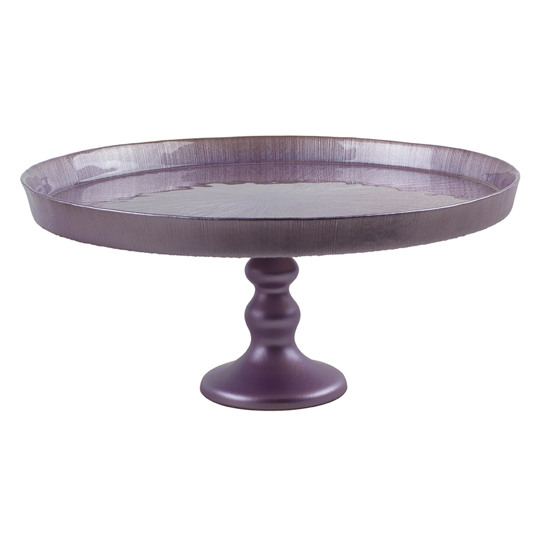 Fotografia para o produto Prato para bolo com pé em vidro 032xA14cm