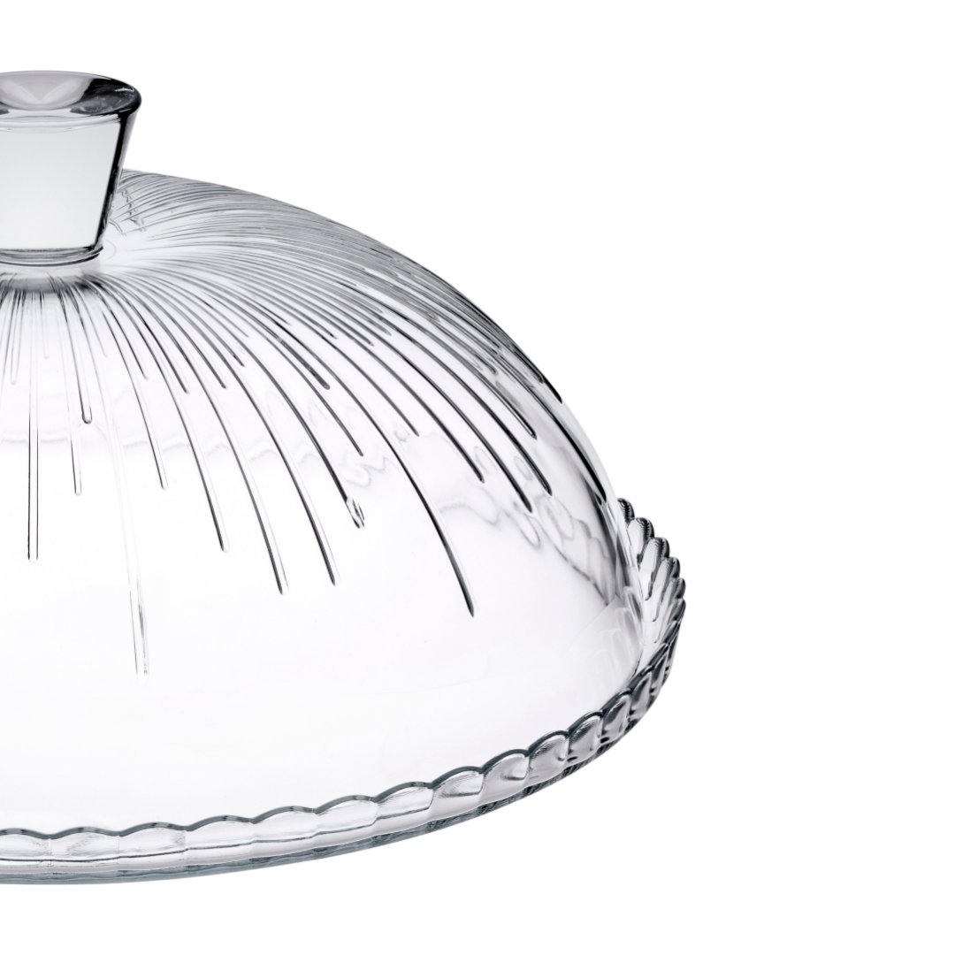 Fotografia para o produto Prato para bolo em vidro com tampa 030,5xA11cm