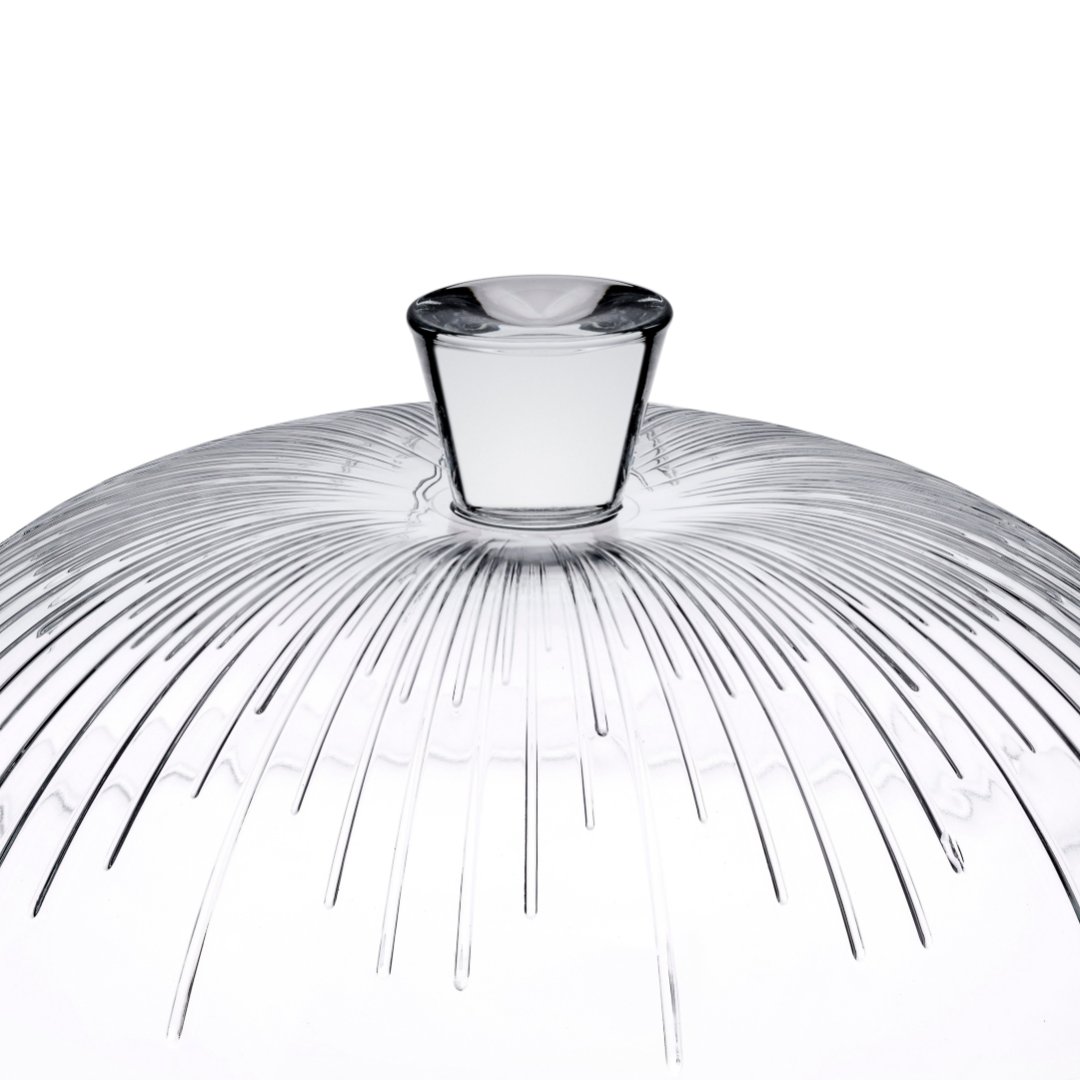 Fotografia para o produto Prato para bolo em vidro com tampa 030,5xA11cm