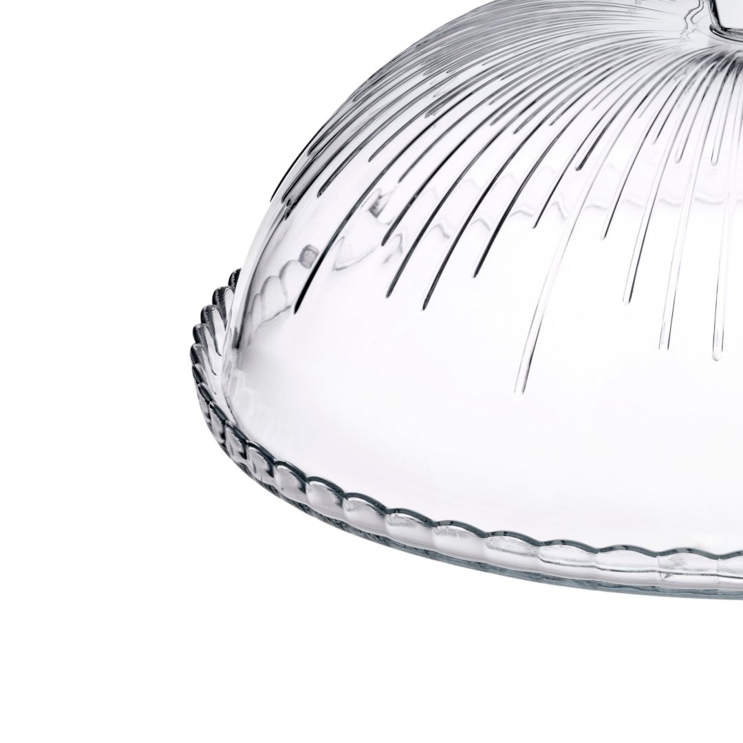 Fotografia para o produto Prato para bolo em vidro com tampa 030,5xA11cm