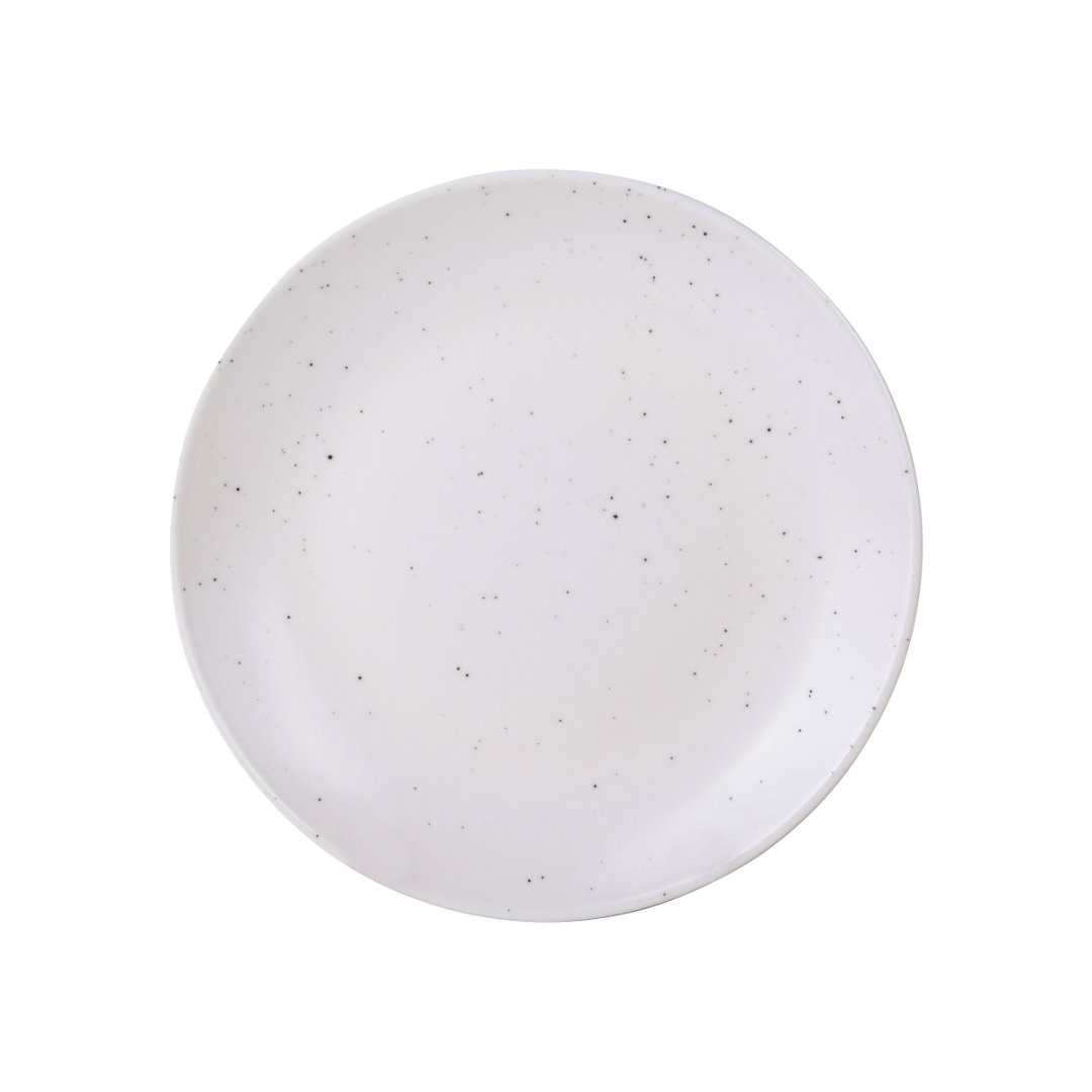 Imagem ilustrativa para Prato para sobremesa em faiança 20,7cm cor branca e bege