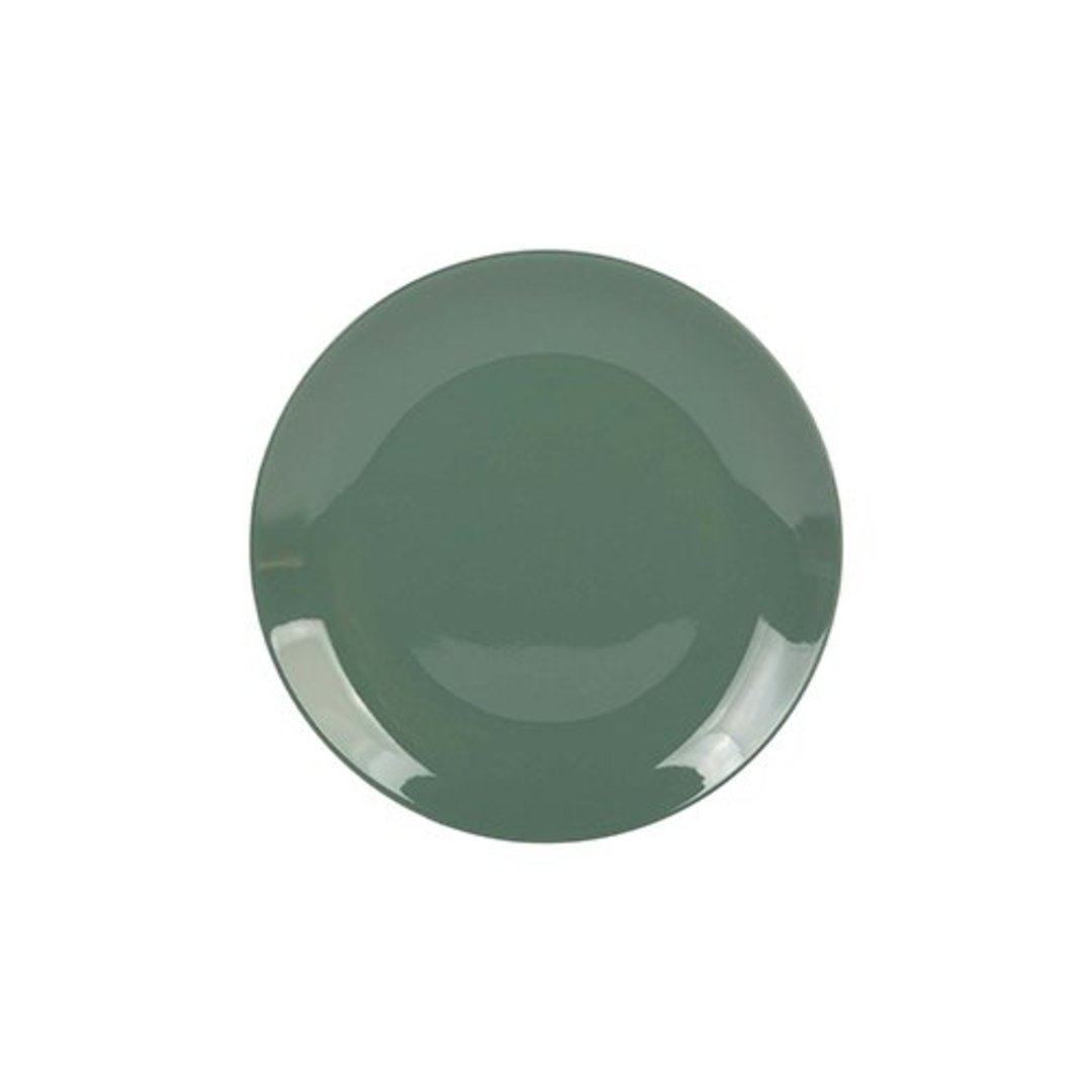 Fotografia para o produto Prato para sobremesa em porcelana D20cm verde salvia