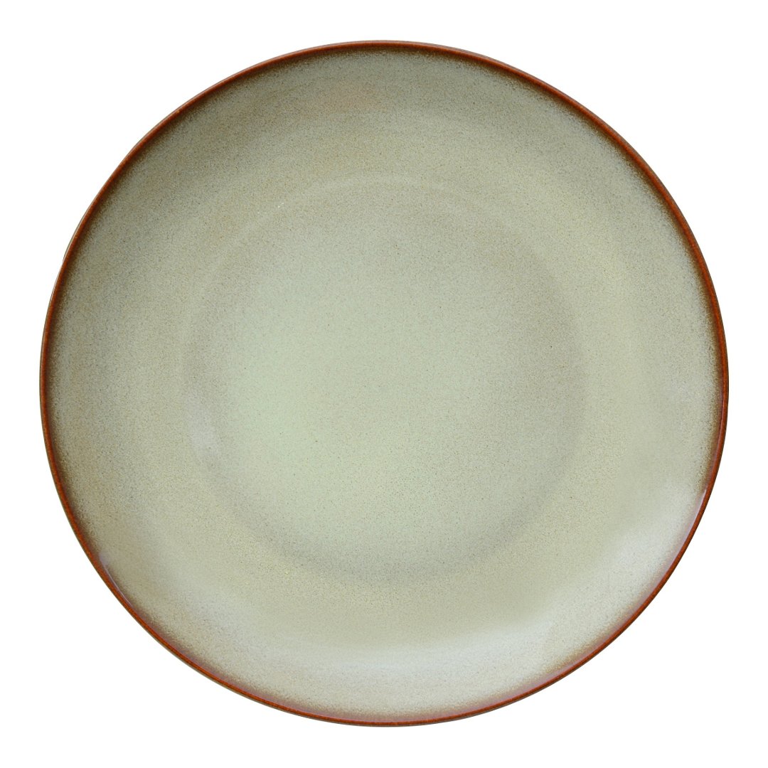 Imagem ilustrativa para Prato raso em faiança 27cm cor bege