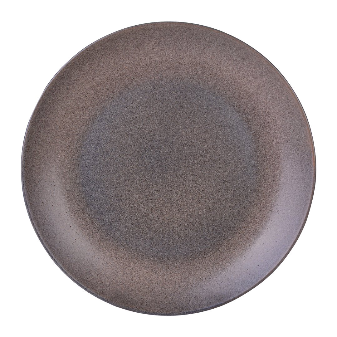 Imagem ilustrativa para Prato raso em faiança 27cm cor marrom