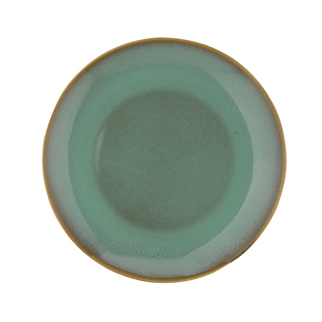 Fotografia para o produto Prato raso em faiança 027cm cor verde