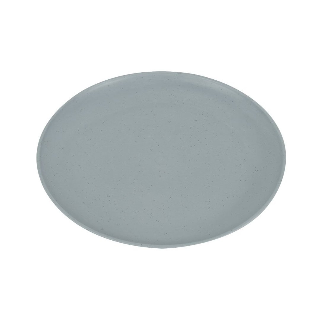 Imagem ilustrativa para Prato raso em fibra de trigo e polipropileno D19,70cm cinza