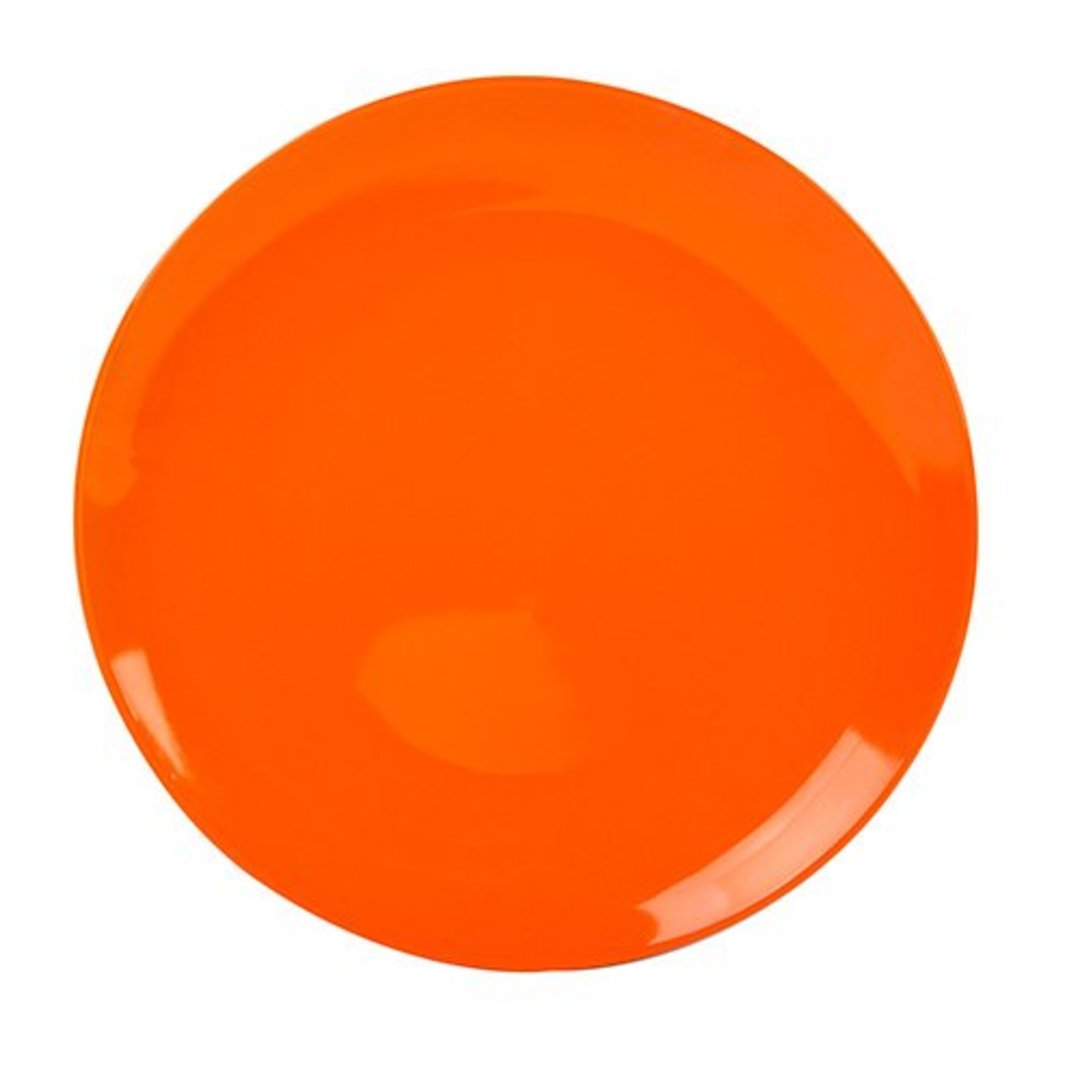 Fotografia para o produto Prato raso em porcelana D26cm laranja solar
