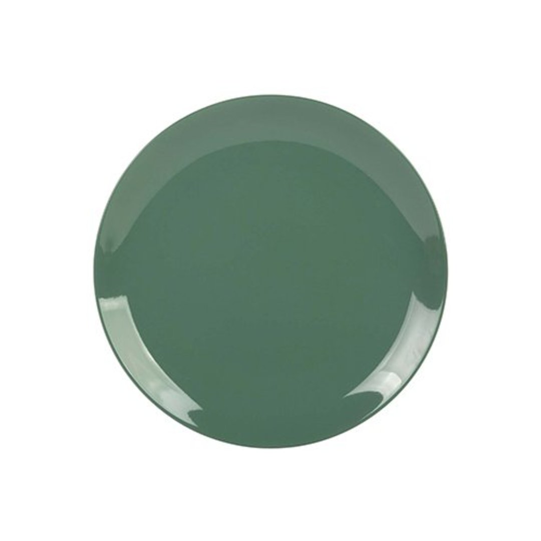 Imagem ilustrativa para Prato raso em porcelana D26cm verde salvia