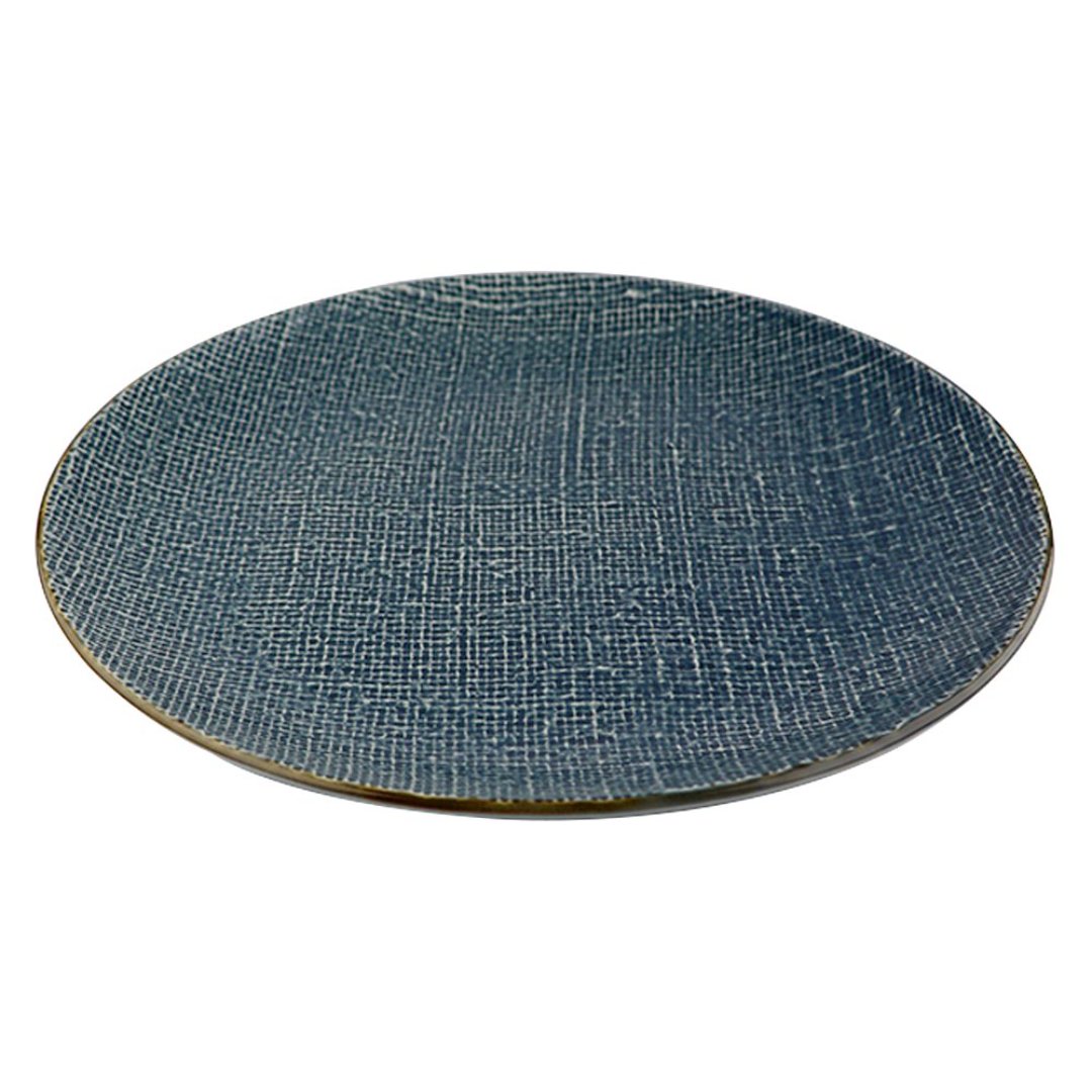 Fotografia para o produto Prato raso em cerâmica 027,5cm cor azul