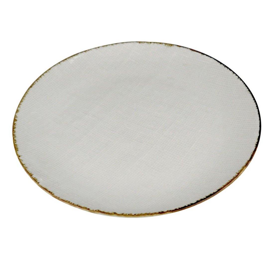 Fotografia para o produto Prato raso em cerâmica 027,5cm cor off white