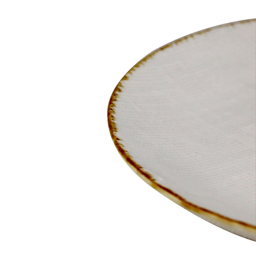 Fotografia para o produto Prato raso em cerâmica 027,5cm cor off white