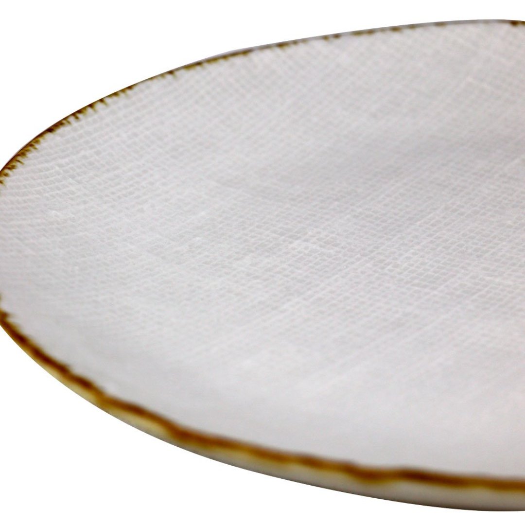 Fotografia para o produto Prato raso em cerâmica 027,5cm cor off white