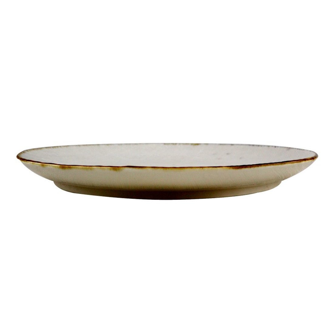 Fotografia para o produto Prato raso em cerâmica 027,5cm cor off white