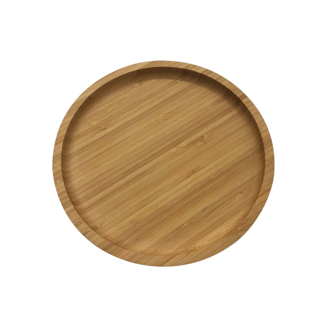Imagem ilustrativa para Prato redondo em bambu D20cm