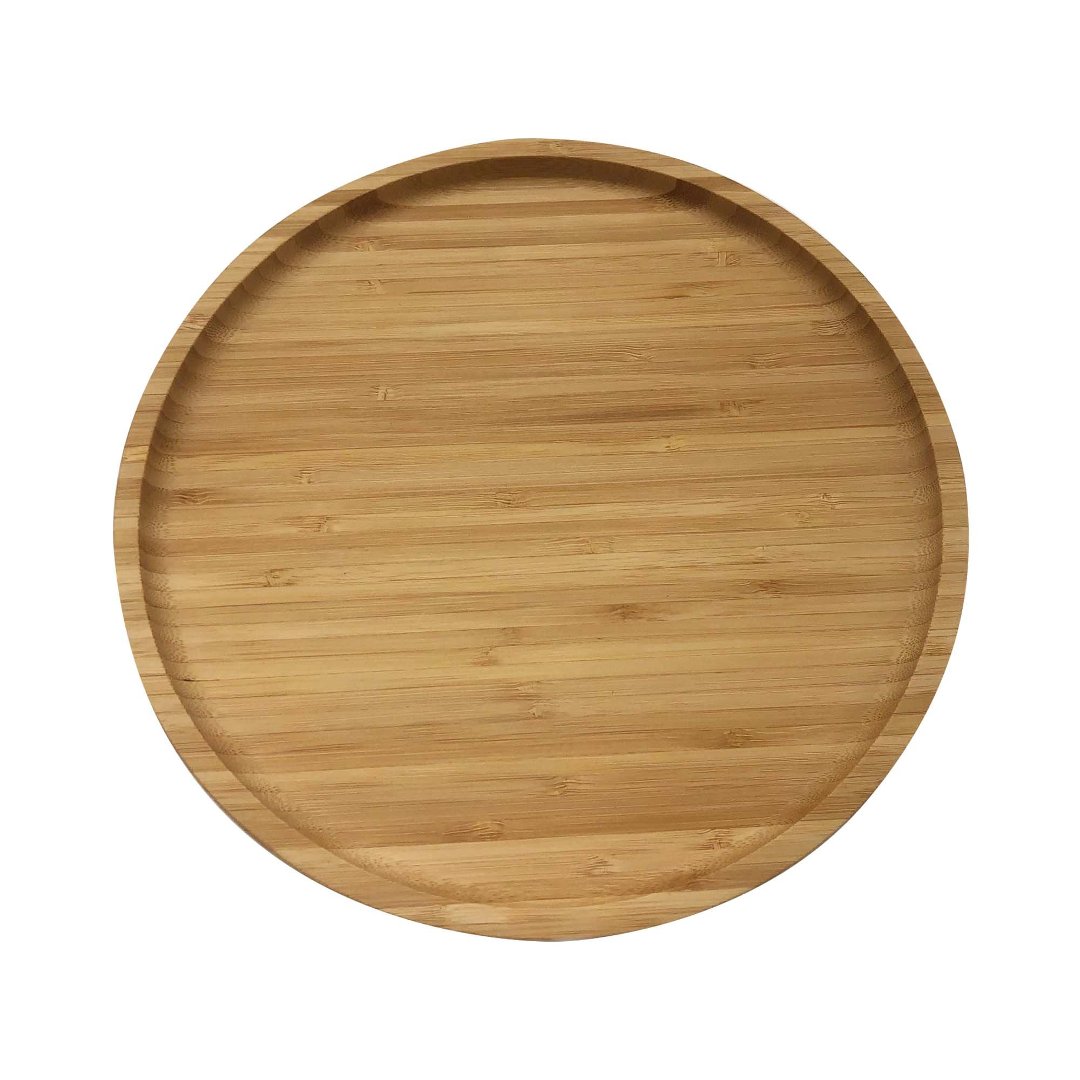 Imagem ilustrativa para Prato redondo em bambu D26xA1,5cm