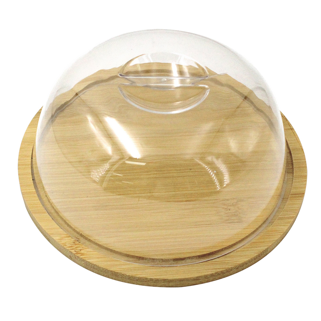 Fotografia para o produto Queijeira em bambu D18.8xA8cm Fotografia para o produto Queijeira em bambu D18.8xA8cm