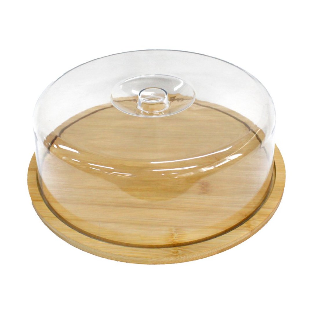 Fotografia para o produto Queijeira em bambu D28xA9,3cm Fotografia para o produto Queijeira em bambu D28xA9,3cm